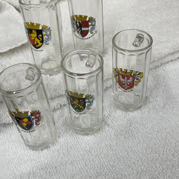Heavy German Shot Glasses - Five Glasses - Picture 1 of 2